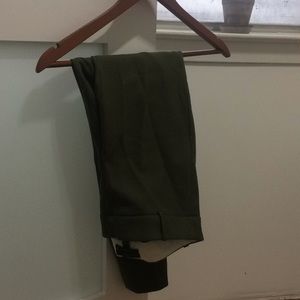 Minnie ankle pant olive green